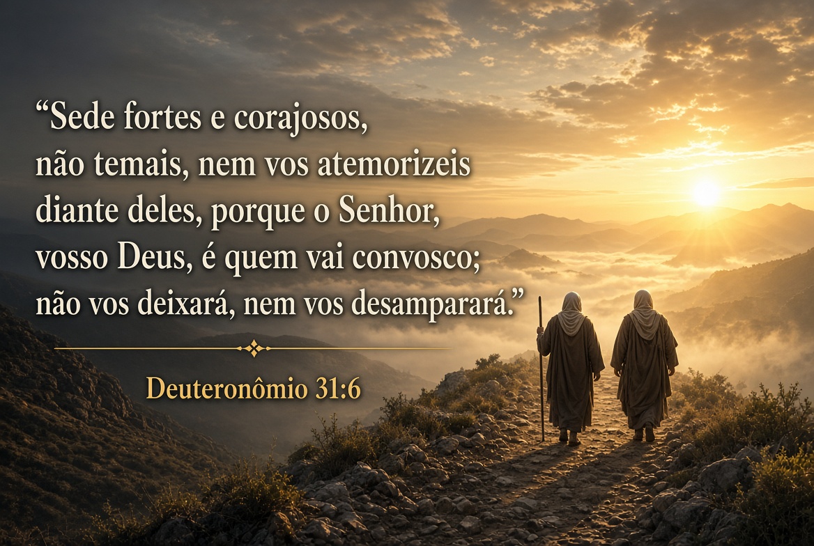 Imagem bíblica de Deuteronômio 31:6