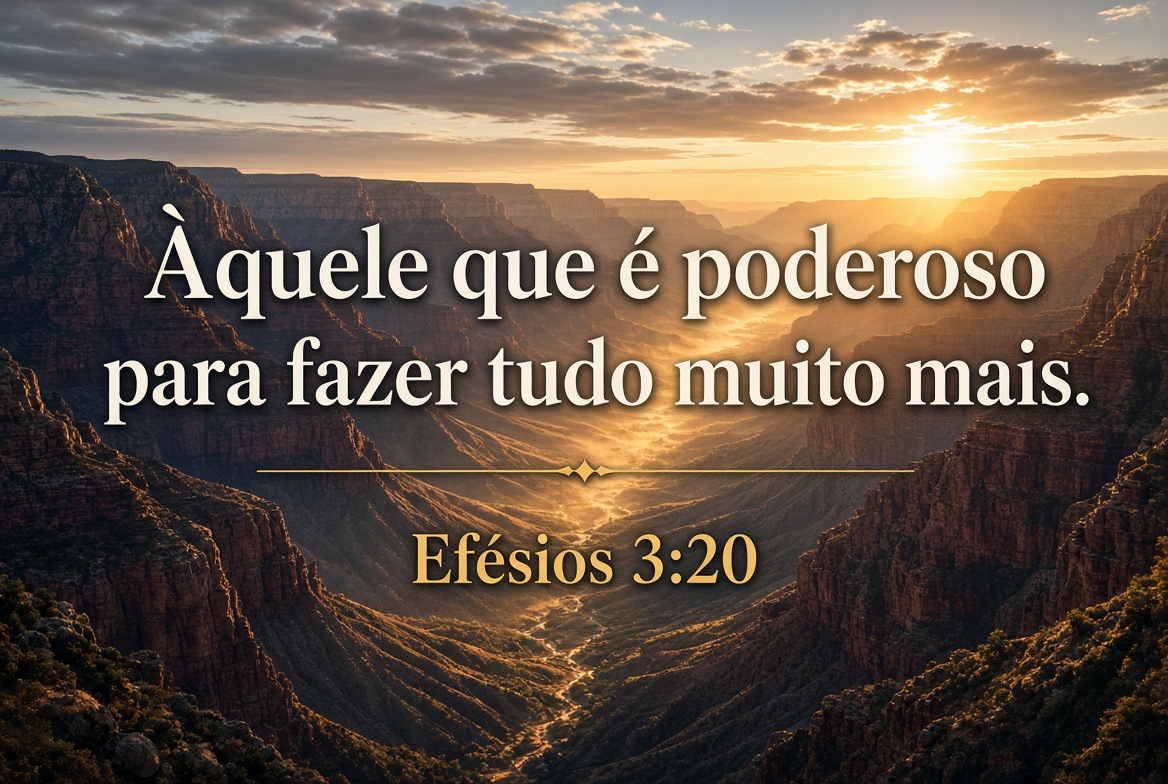 Imagem bíblica de Efésios 3:20