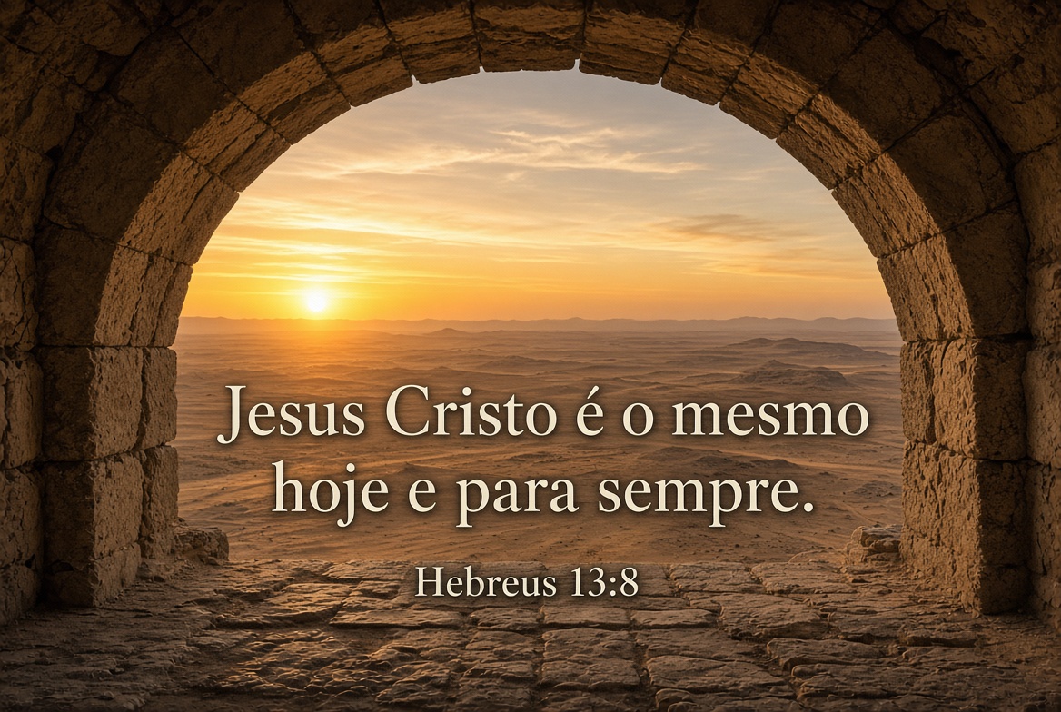 Imagem bíblica de Hebreus 13:8