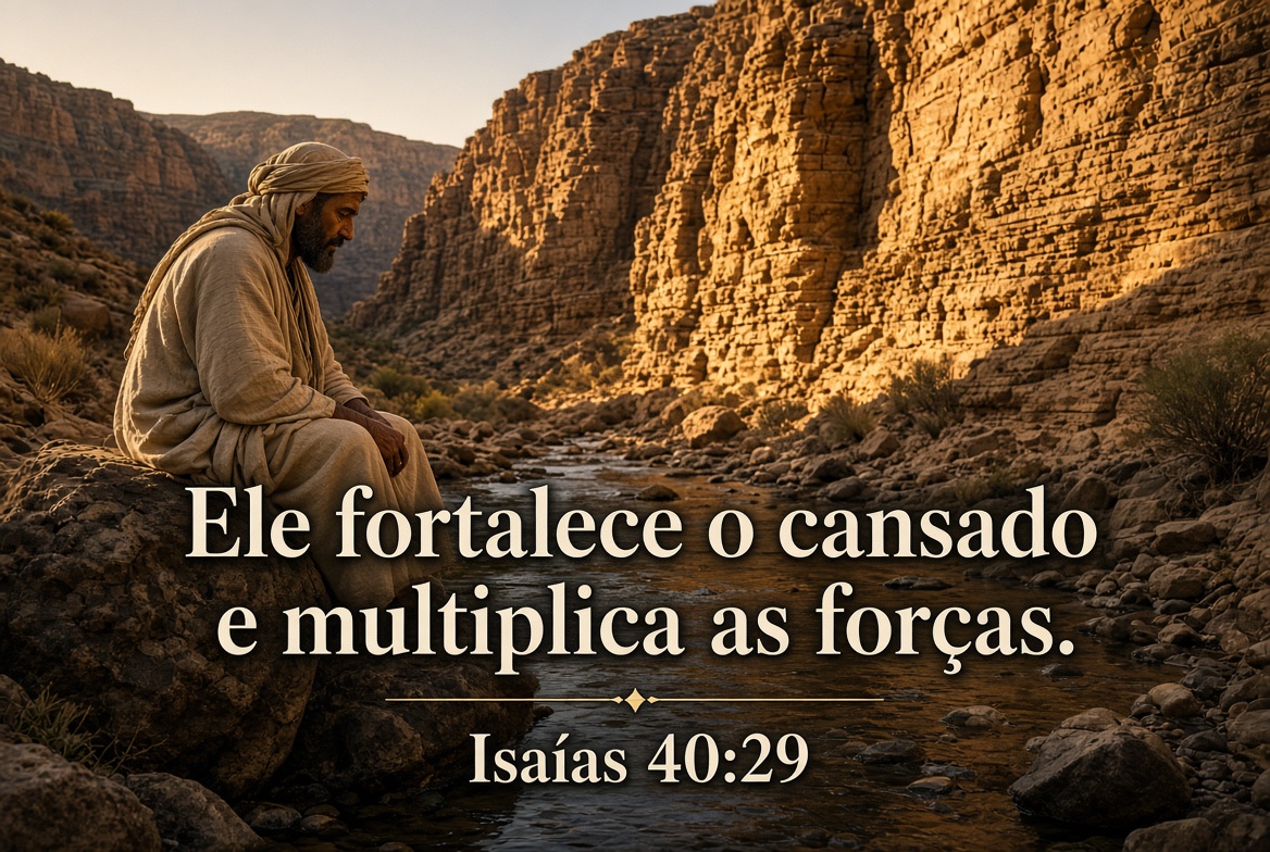 Imagem bíblica de Isaías 40:29