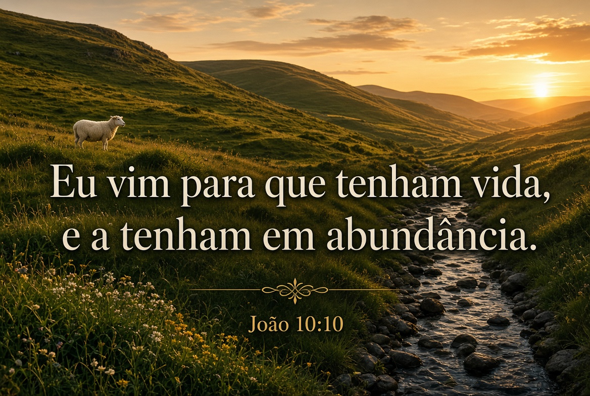 Imagem bíblica de João 10:10