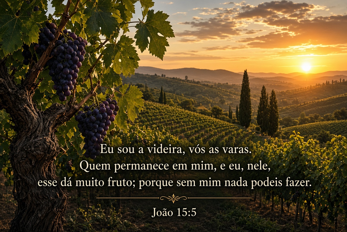 Imagem bíblica de João 15:5