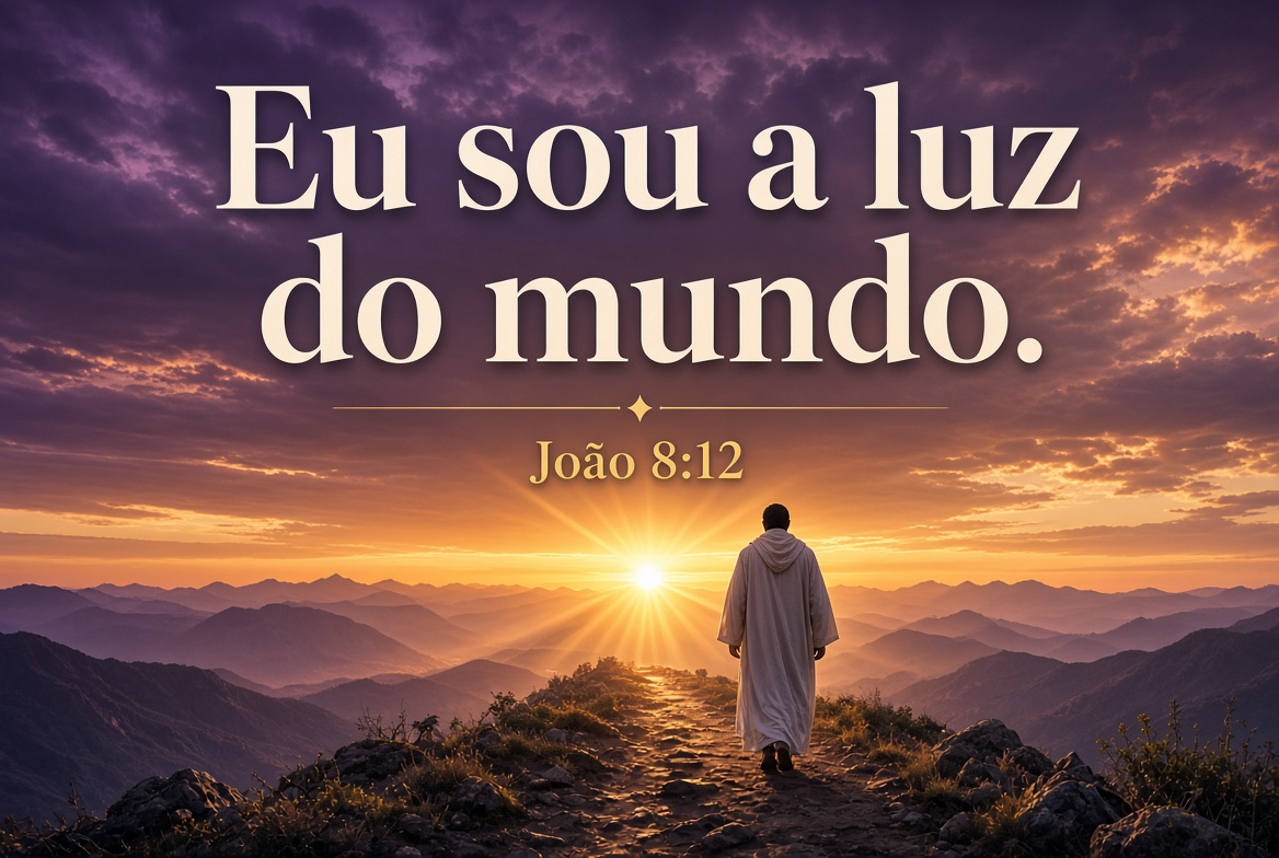 Imagem bíblica de João 8:12