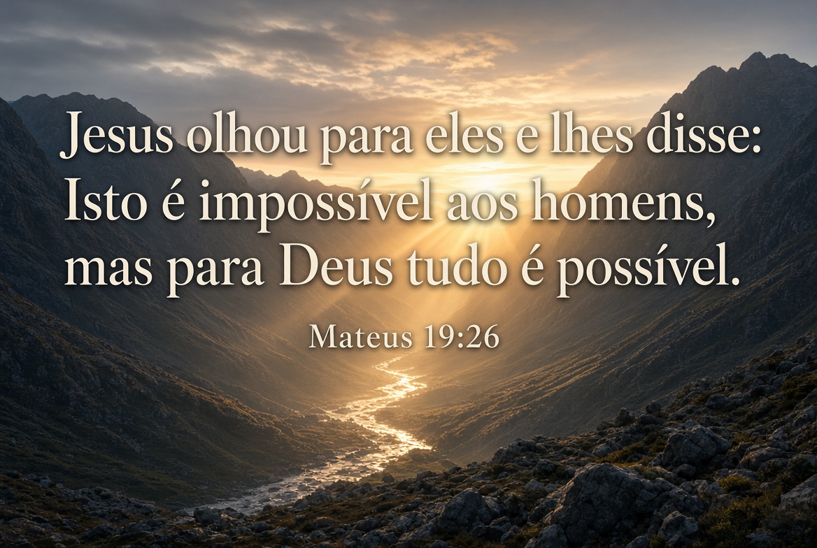 Imagem bíblica de Mateus 19:26