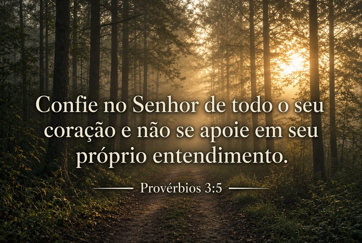 Imagem bíblica de Provérbios 3:5