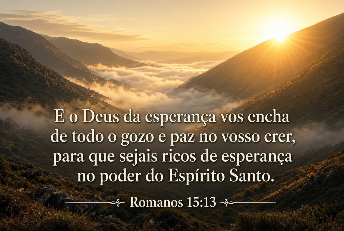 Imagem bíblica de Romanos 15:13