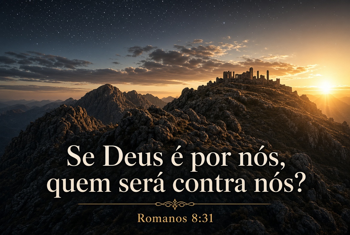 Imagem bíblica de Romanos 8:31