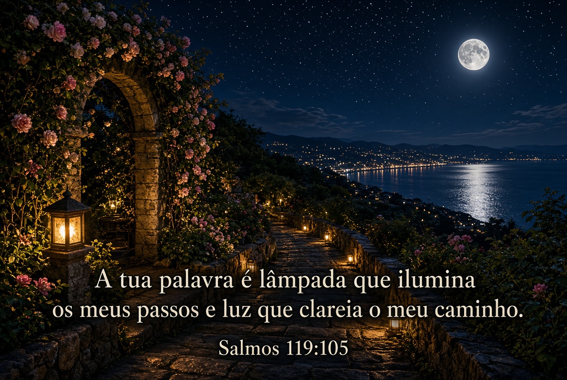 Imagem bíblica de Salmos 119:105
