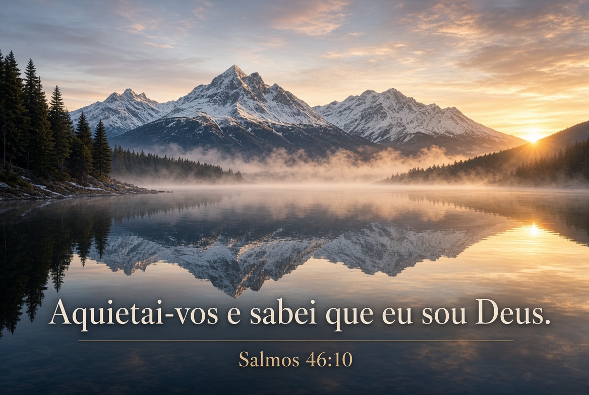 Imagem bíblica de Salmos 46:10